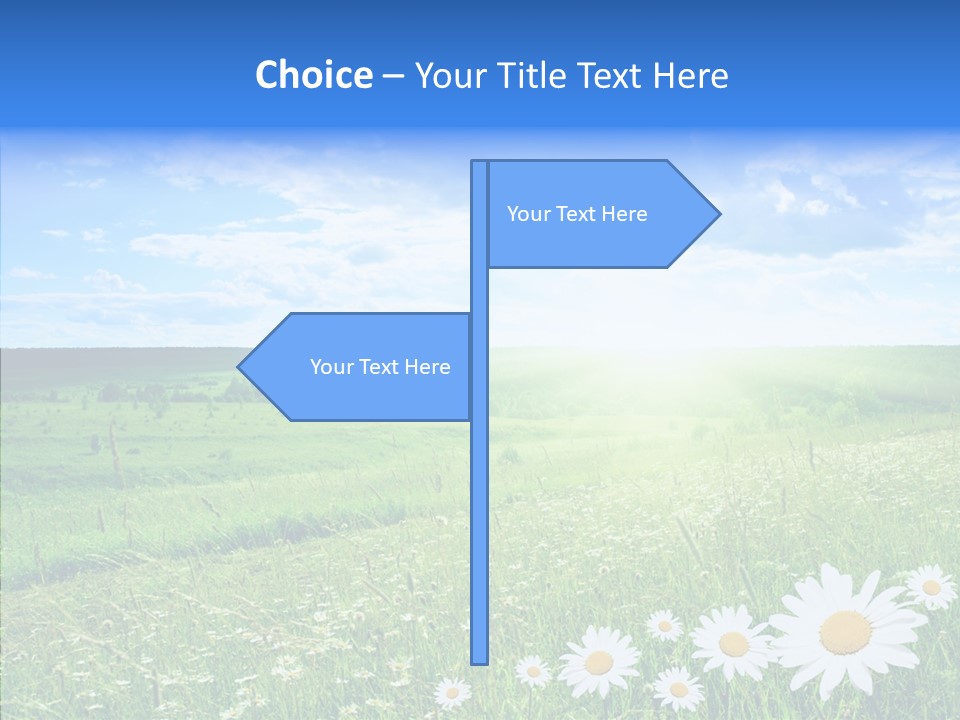 Grass Outdoor Heavens PowerPoint Template