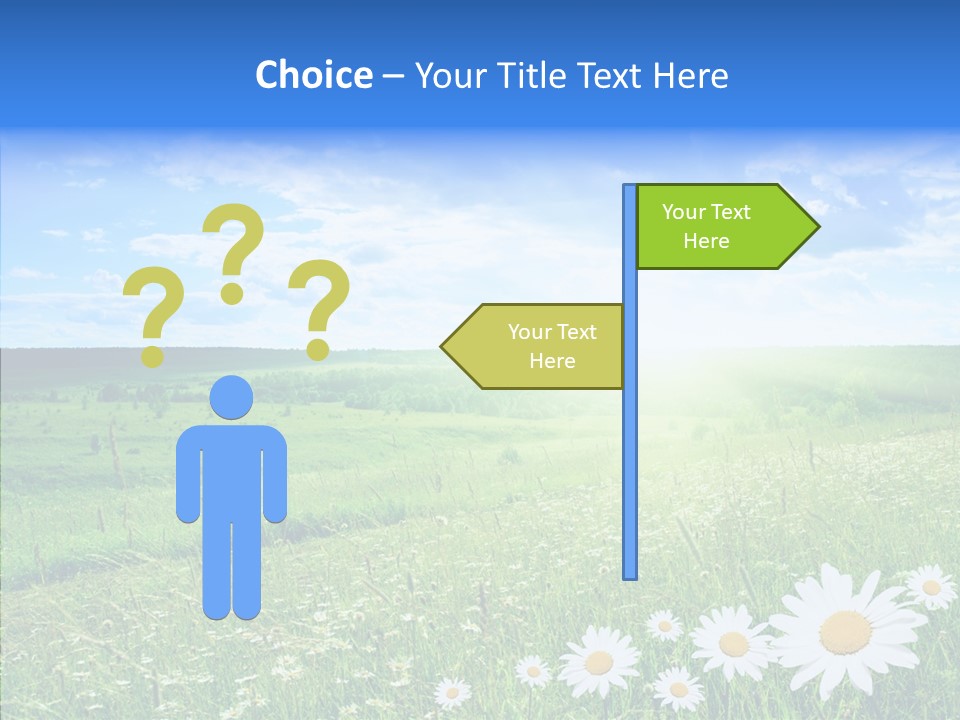 Grass Outdoor Heavens PowerPoint Template