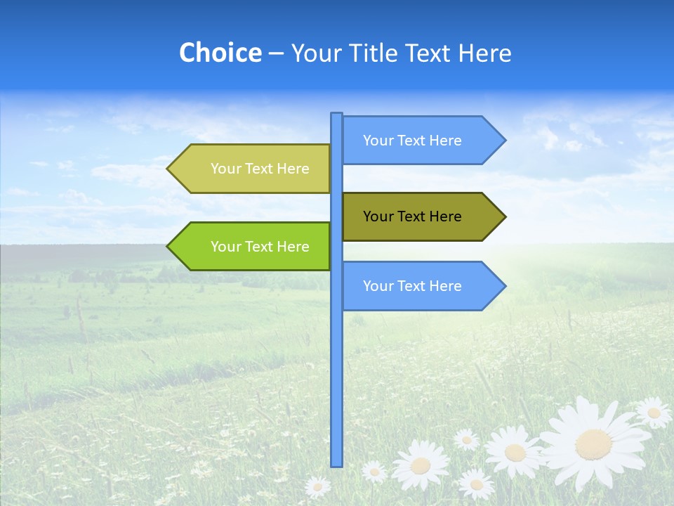 Grass Outdoor Heavens PowerPoint Template