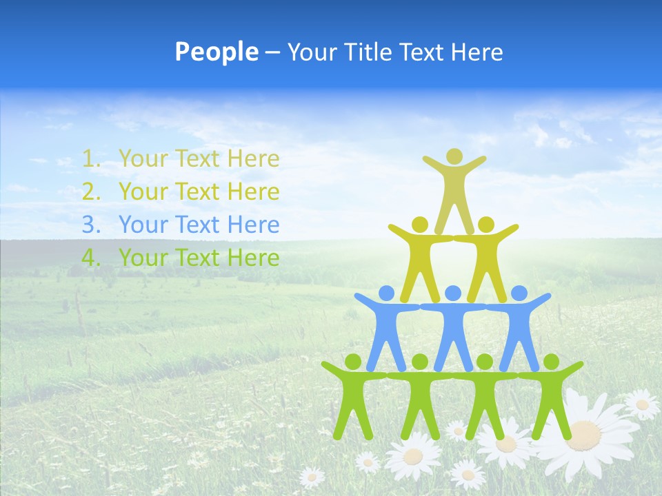 Grass Outdoor Heavens PowerPoint Template