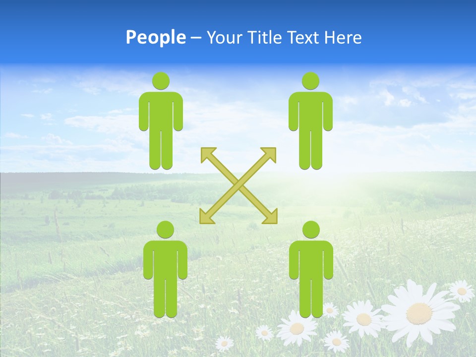 Grass Outdoor Heavens PowerPoint Template