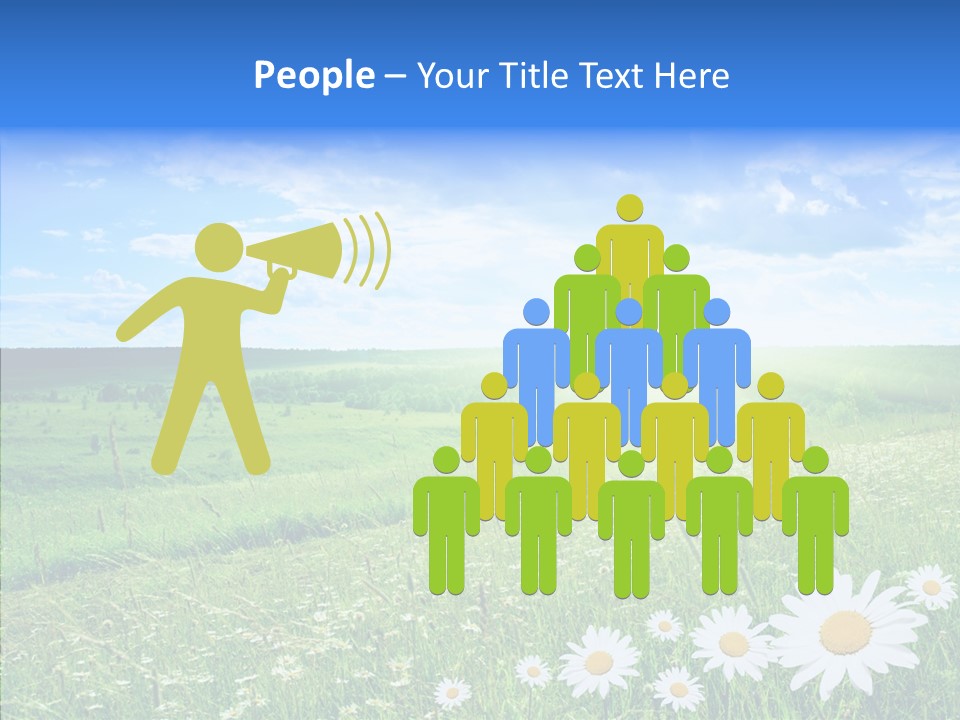 Grass Outdoor Heavens PowerPoint Template