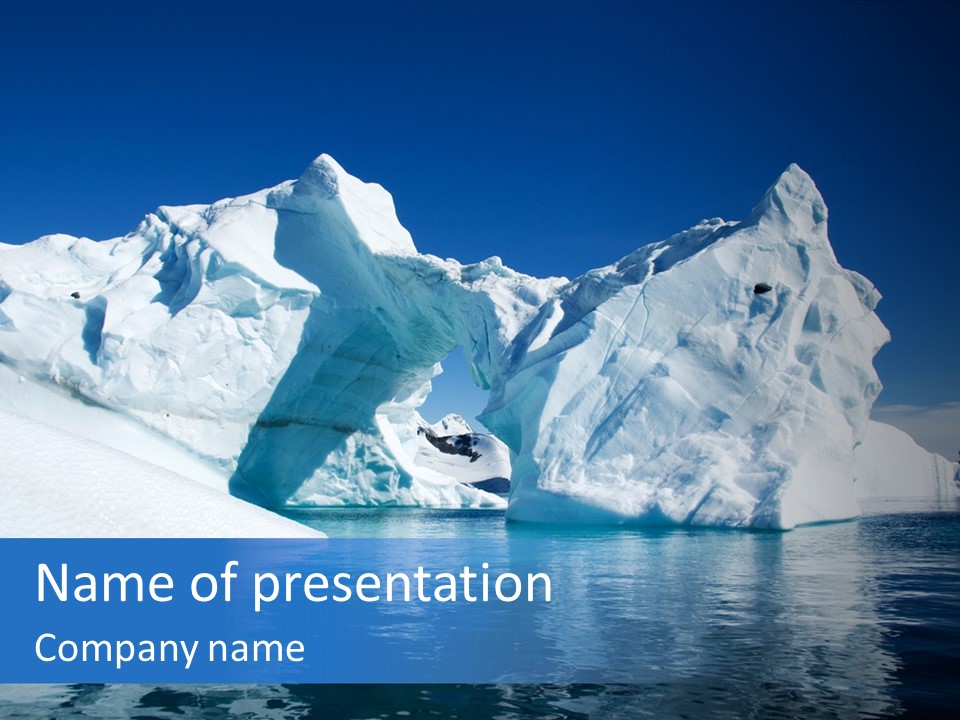 Sea Ice Expedition PowerPoint Template