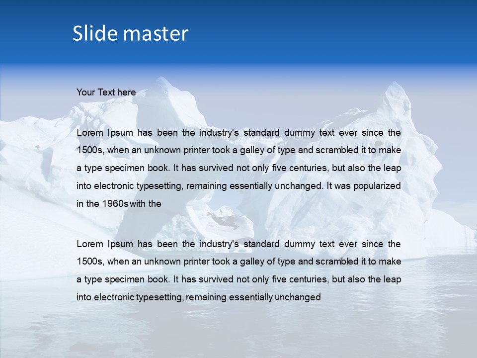 Sea Ice Expedition PowerPoint Template