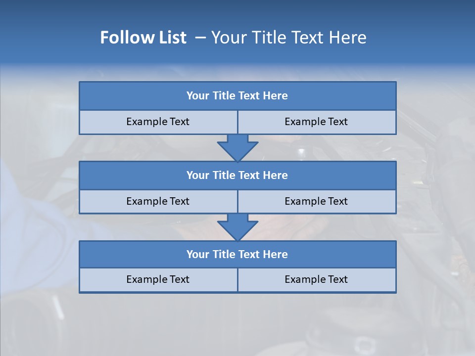 Hood Blue Maintenance PowerPoint Template