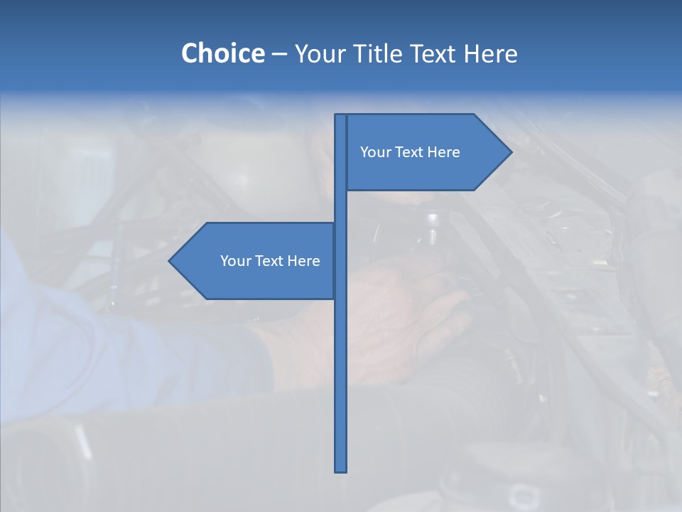 Hood Blue Maintenance PowerPoint Template