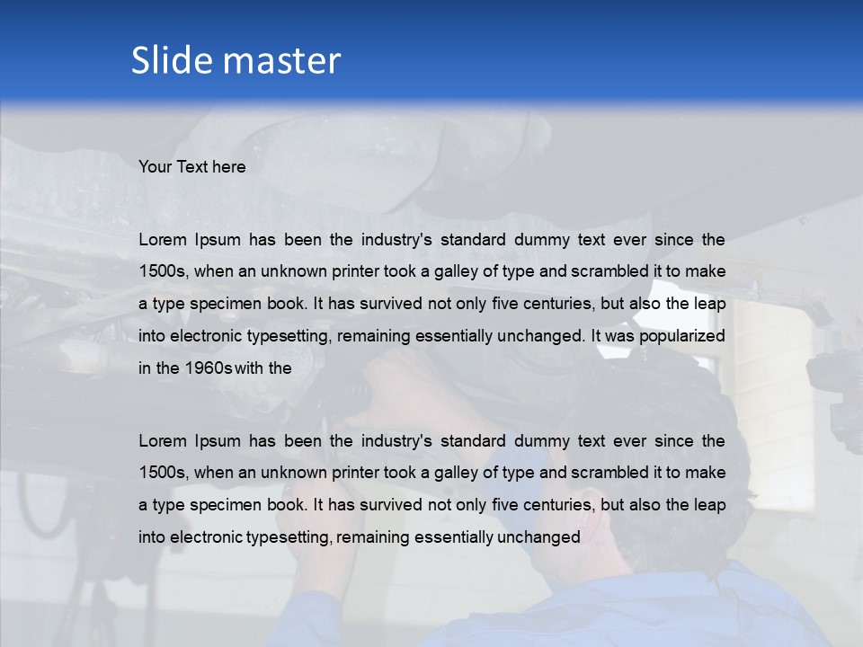 Gas Mechanical Collar PowerPoint Template