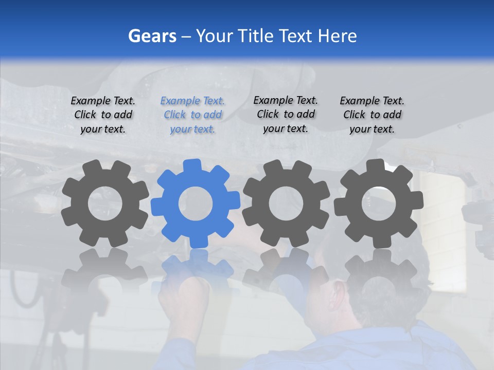 Gas Mechanical Collar PowerPoint Template