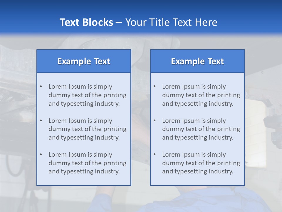 Gas Mechanical Collar PowerPoint Template