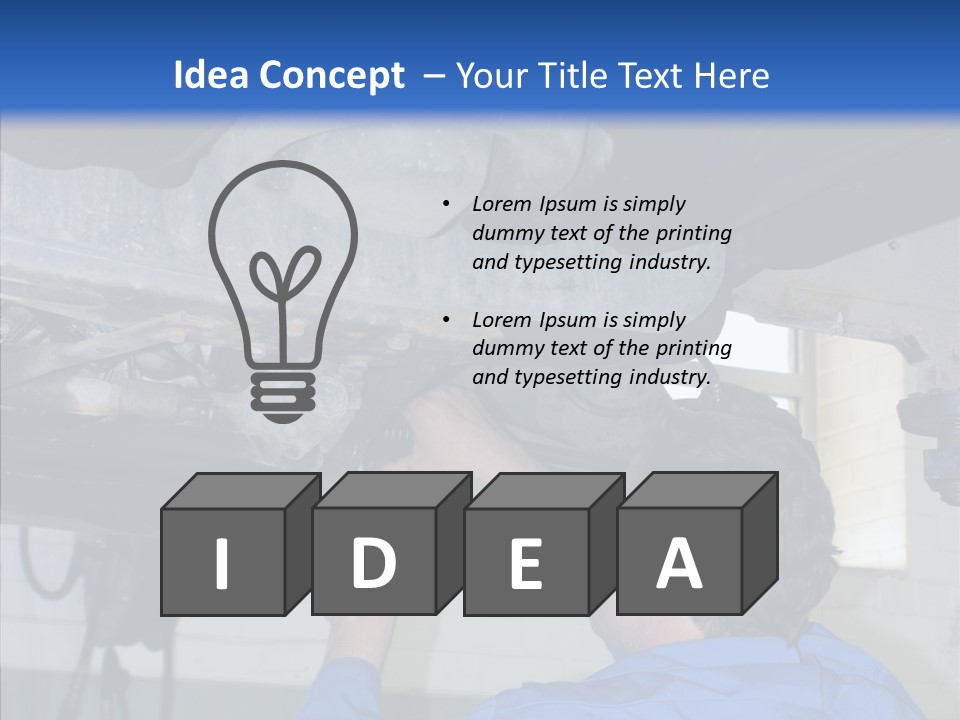 Gas Mechanical Collar PowerPoint Template