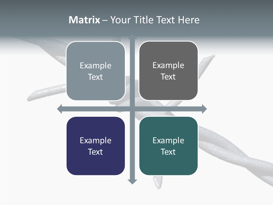 Rusty Chain Barriers PowerPoint Template