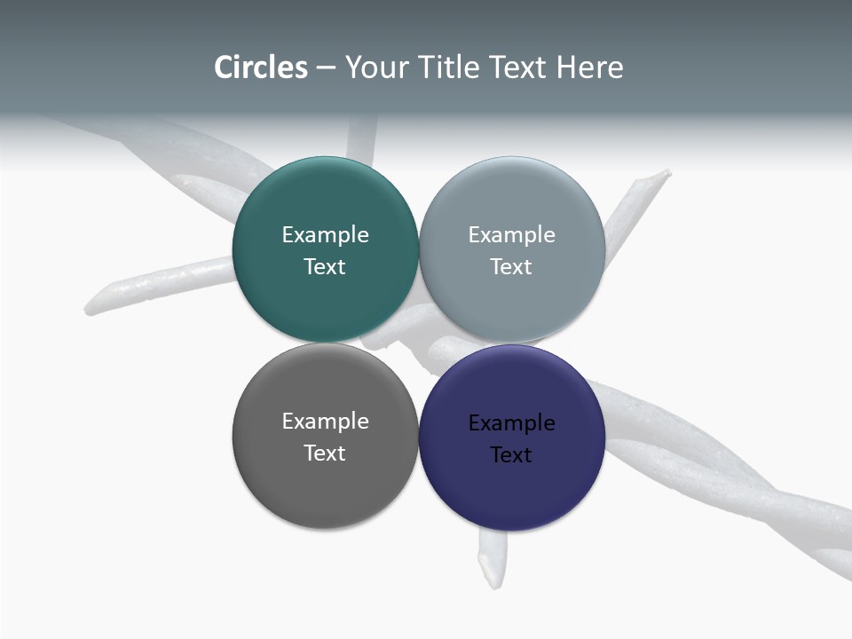Rusty Chain Barriers PowerPoint Template