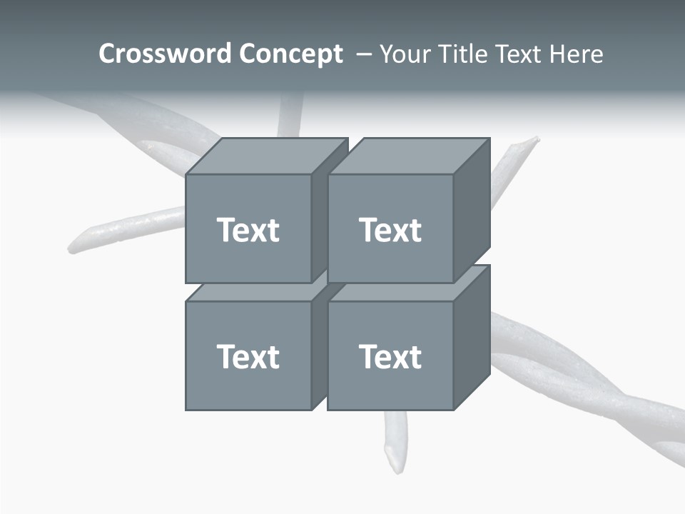 Rusty Chain Barriers PowerPoint Template