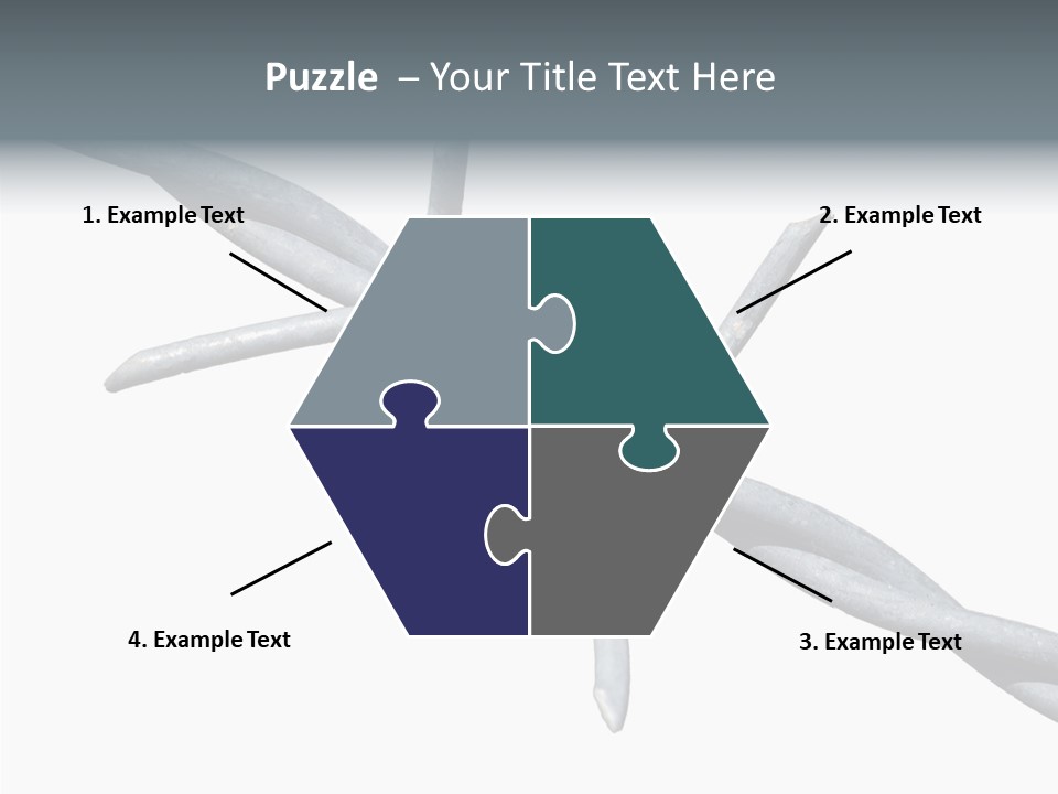 Rusty Chain Barriers PowerPoint Template