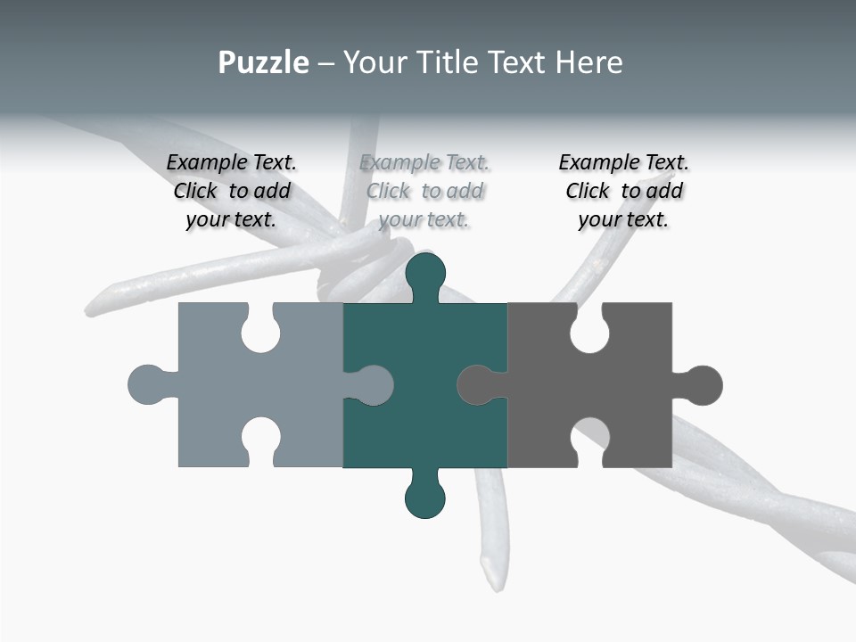 Rusty Chain Barriers PowerPoint Template