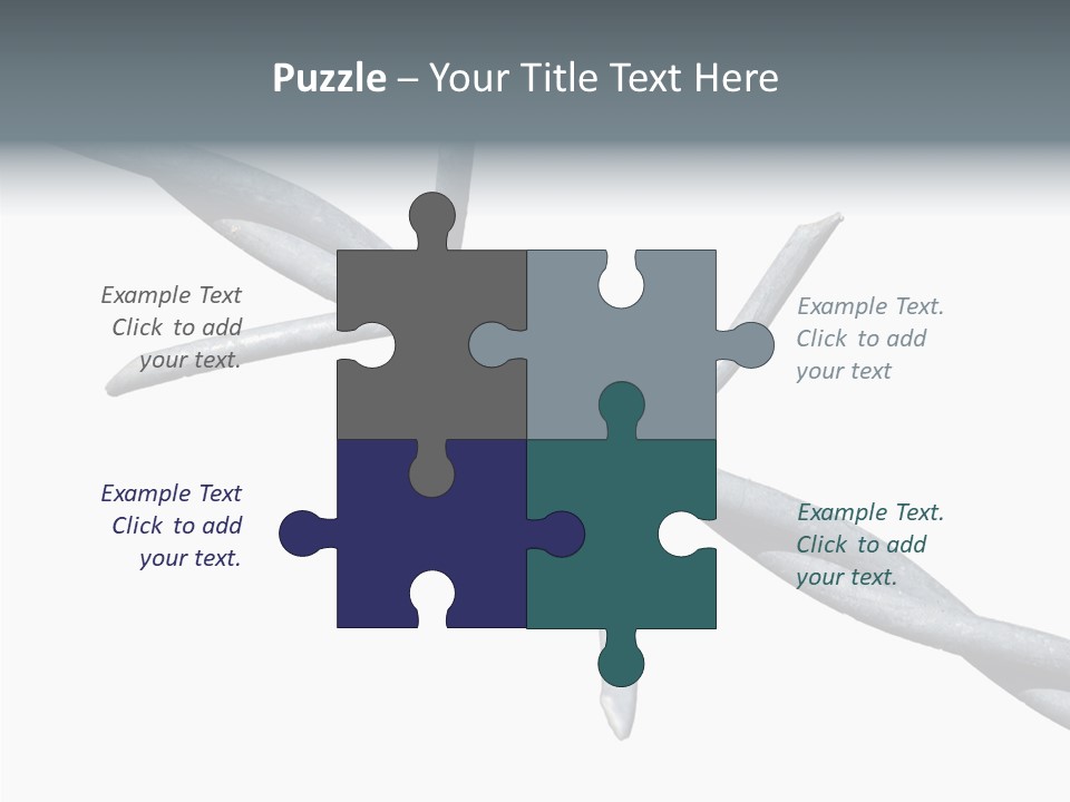 Rusty Chain Barriers PowerPoint Template
