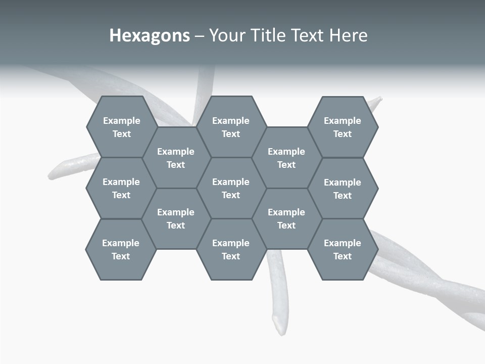 Rusty Chain Barriers PowerPoint Template