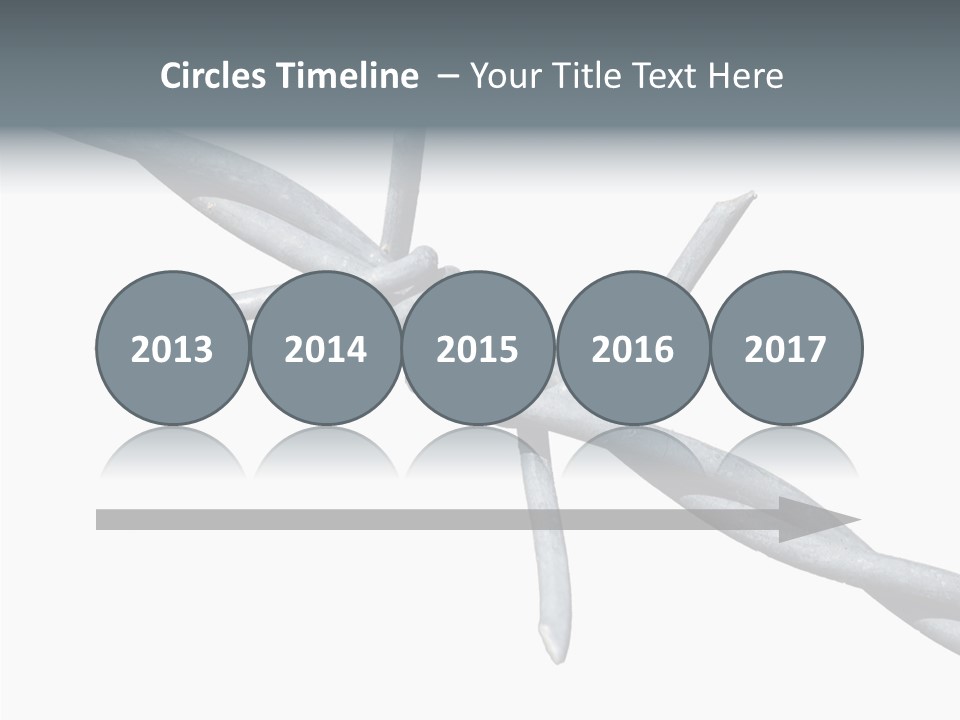 Rusty Chain Barriers PowerPoint Template