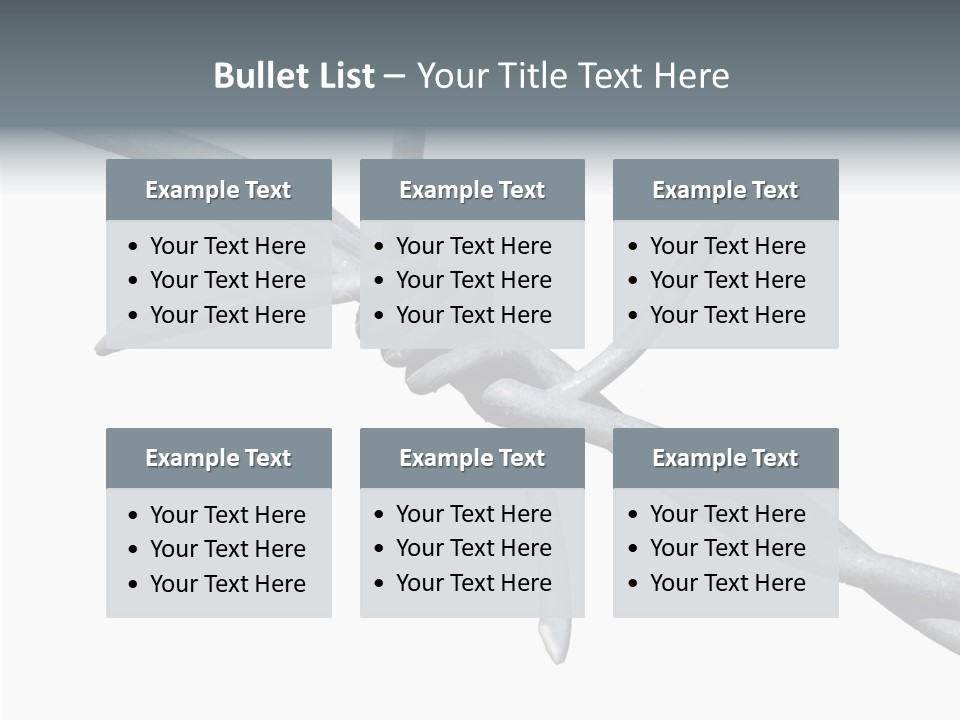 Rusty Chain Barriers PowerPoint Template