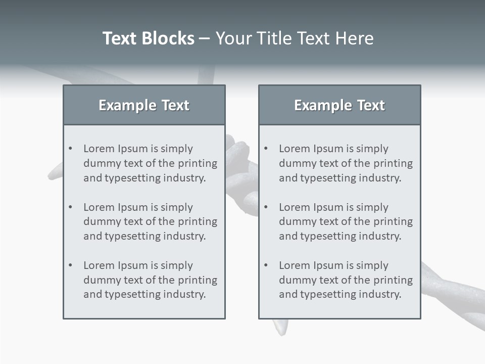 Rusty Chain Barriers PowerPoint Template