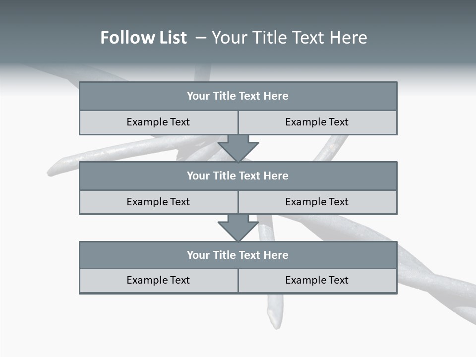 Rusty Chain Barriers PowerPoint Template