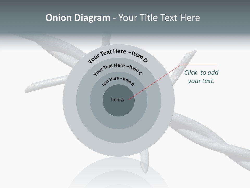 Rusty Chain Barriers PowerPoint Template