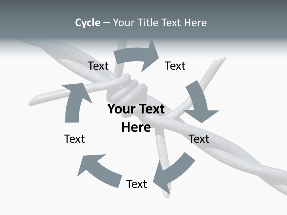Rusty Chain Barriers PowerPoint Template