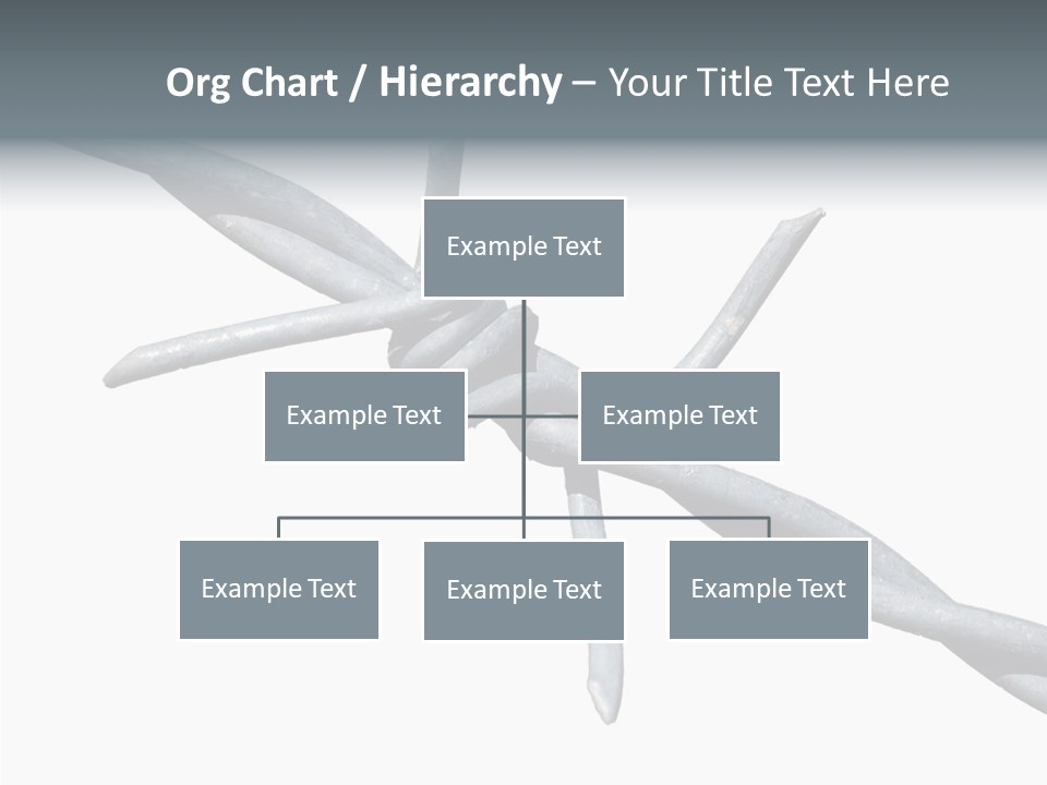 Rusty Chain Barriers PowerPoint Template