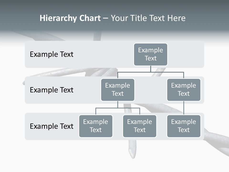 Rusty Chain Barriers PowerPoint Template