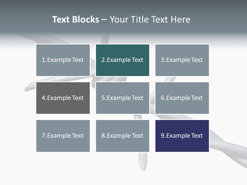 Rusty Chain Barriers PowerPoint Template