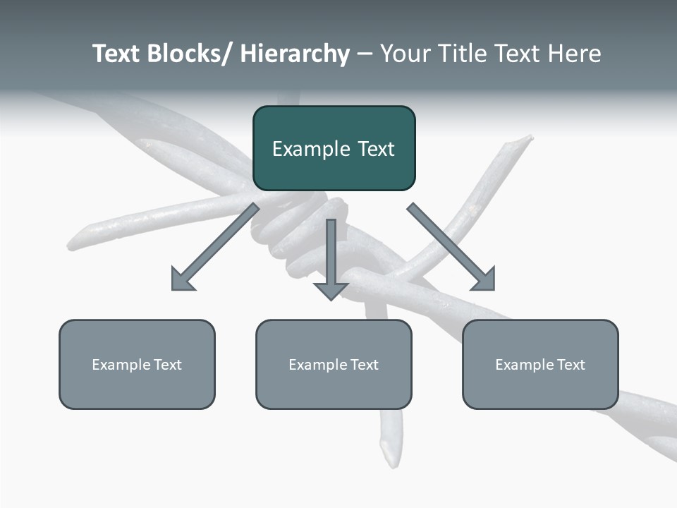Rusty Chain Barriers PowerPoint Template