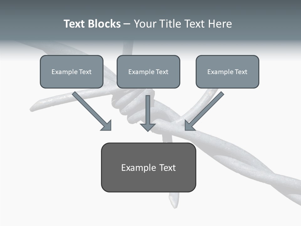 Rusty Chain Barriers PowerPoint Template