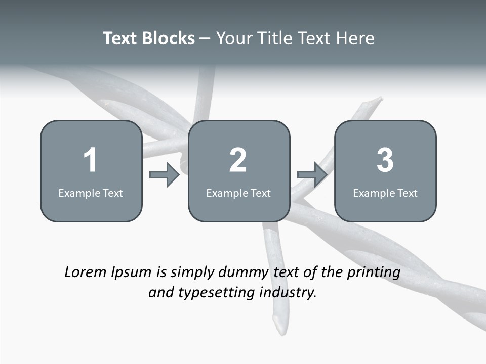 Rusty Chain Barriers PowerPoint Template