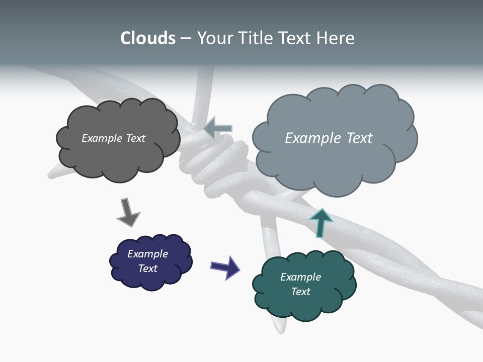 Rusty Chain Barriers PowerPoint Template