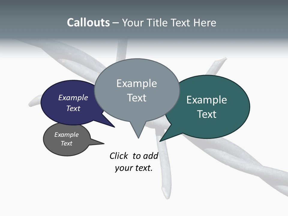 Rusty Chain Barriers PowerPoint Template