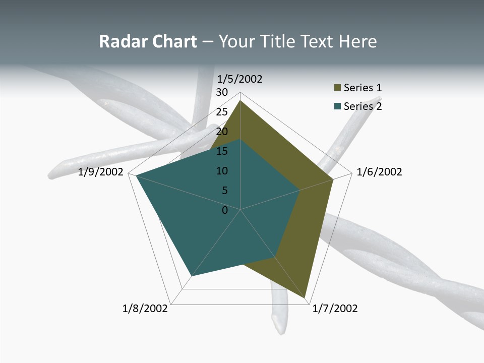 Rusty Chain Barriers PowerPoint Template