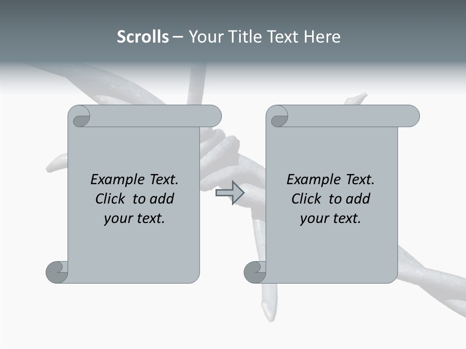 Rusty Chain Barriers PowerPoint Template