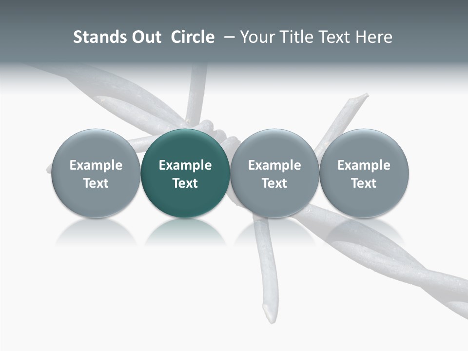 Rusty Chain Barriers PowerPoint Template