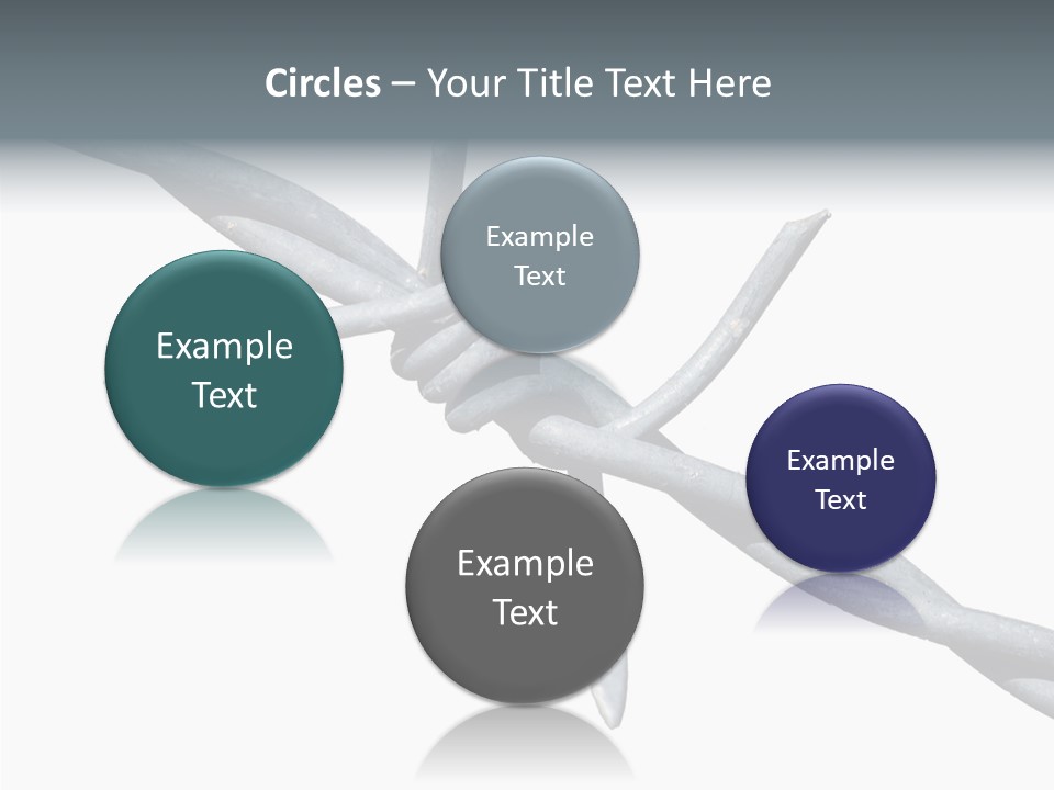 Rusty Chain Barriers PowerPoint Template