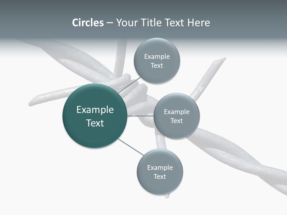 Rusty Chain Barriers PowerPoint Template