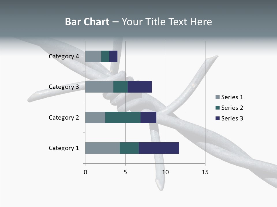 Rusty Chain Barriers PowerPoint Template
