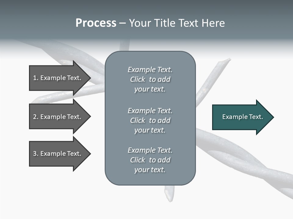 Rusty Chain Barriers PowerPoint Template