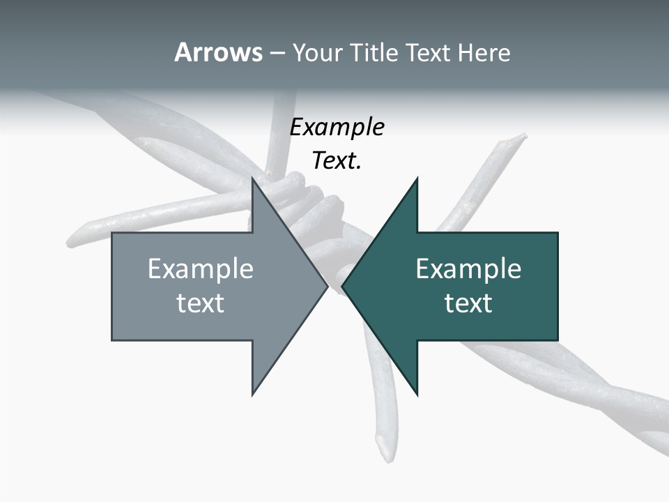 Rusty Chain Barriers PowerPoint Template