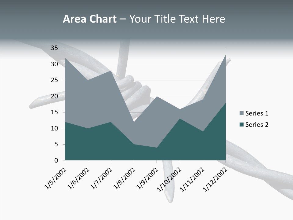 Rusty Chain Barriers PowerPoint Template