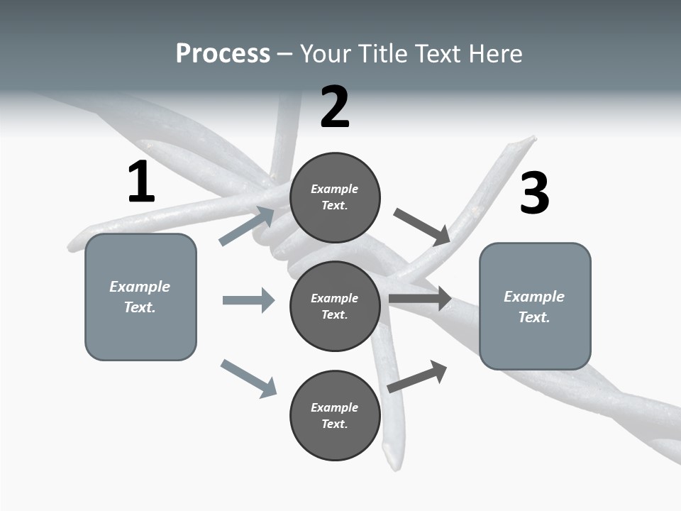 Rusty Chain Barriers PowerPoint Template