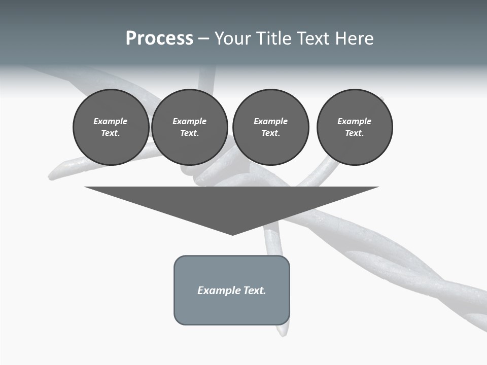 Rusty Chain Barriers PowerPoint Template