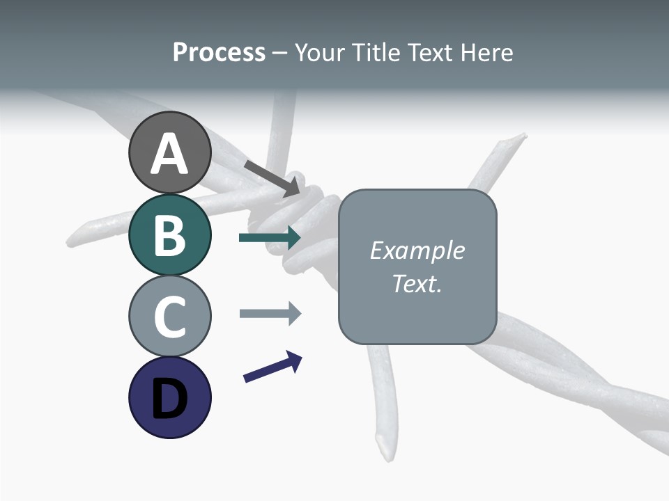 Rusty Chain Barriers PowerPoint Template