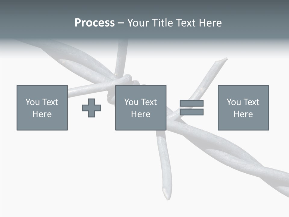 Rusty Chain Barriers PowerPoint Template