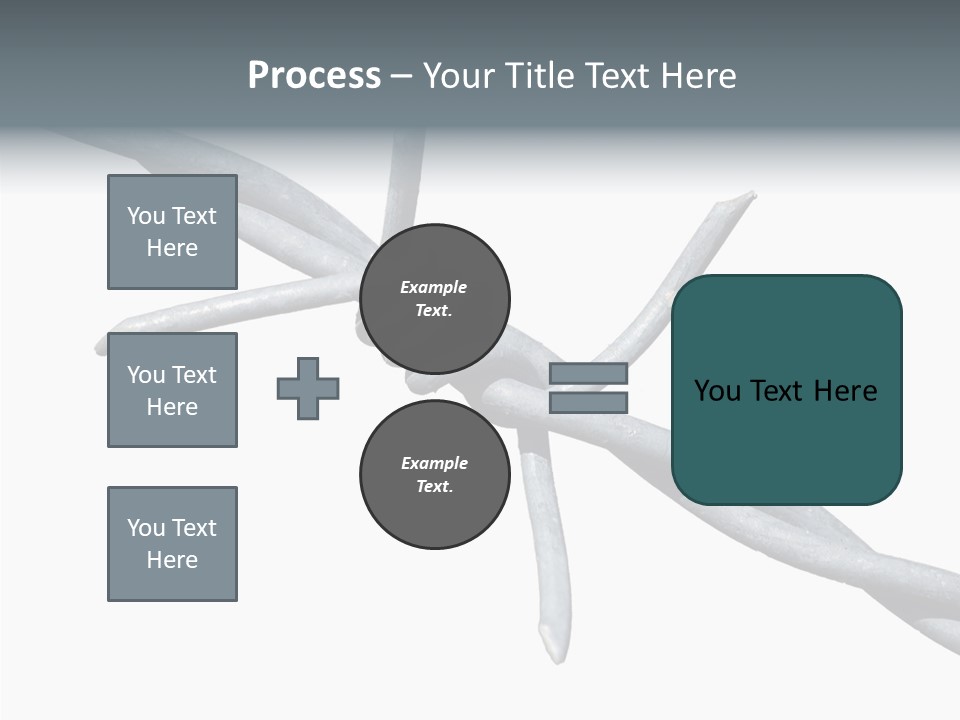 Rusty Chain Barriers PowerPoint Template