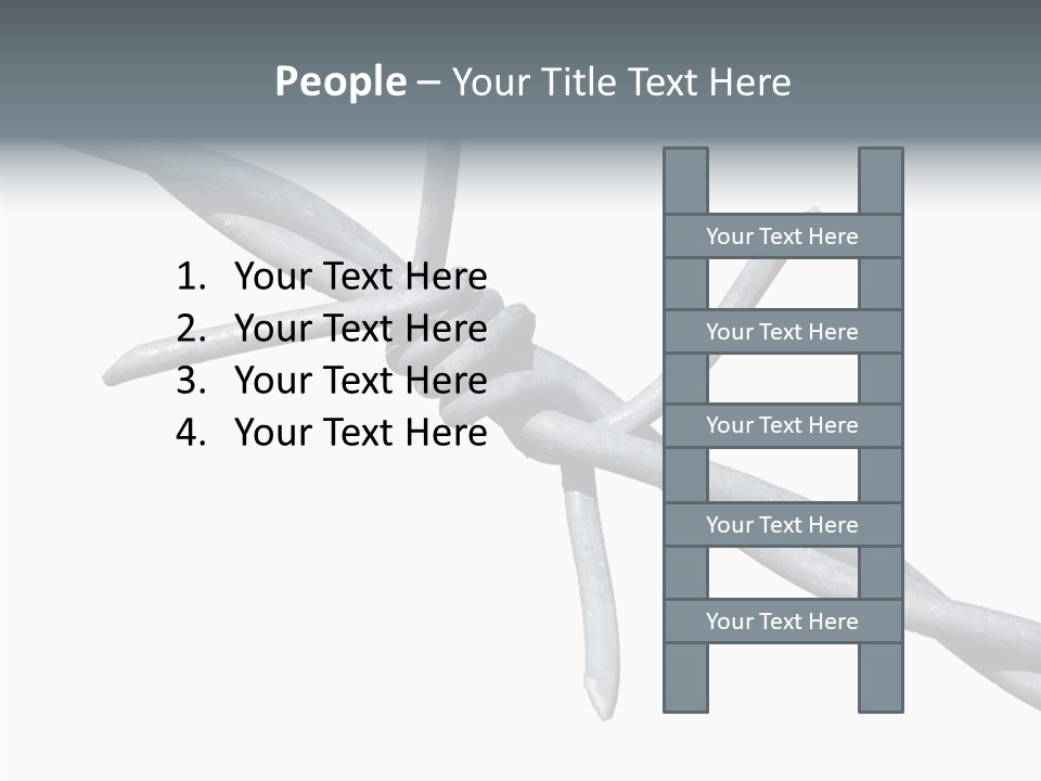 Rusty Chain Barriers PowerPoint Template